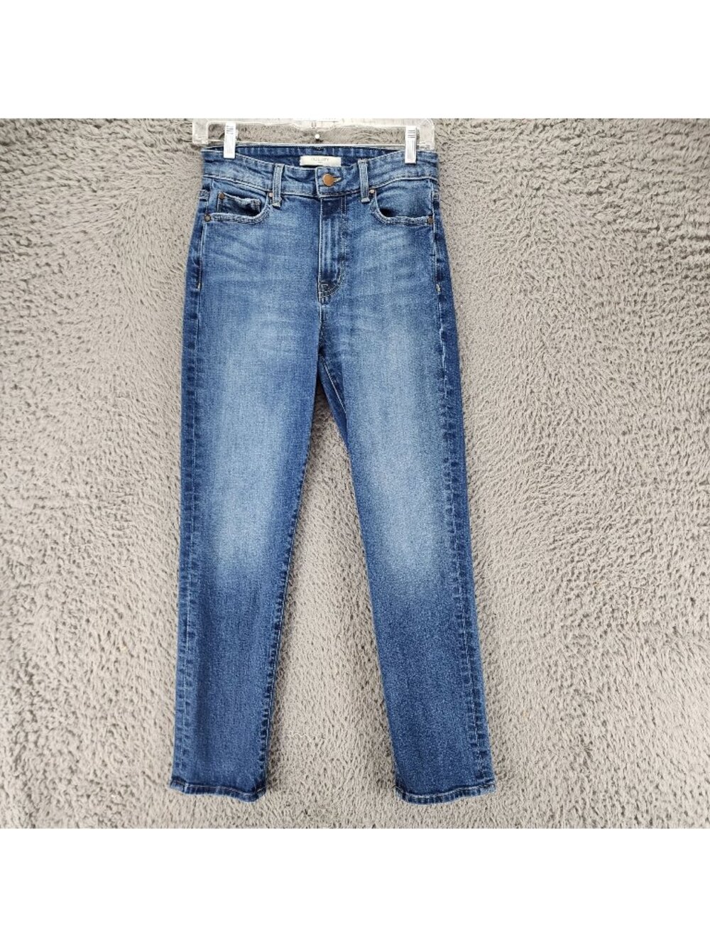 Fidelity Jeans Womens 25 Blue Stretch Mid Rise Madison Vintage Tapered *Read*